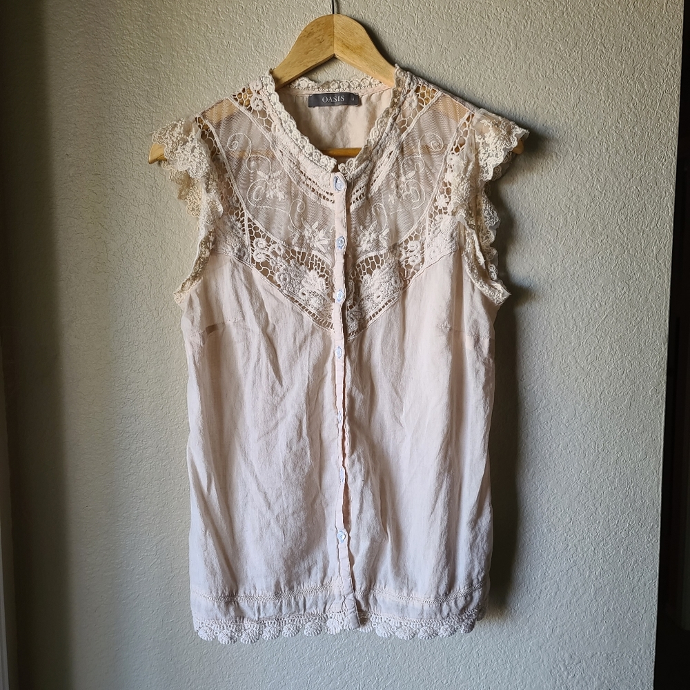 Oasis Blush Pink Blouse